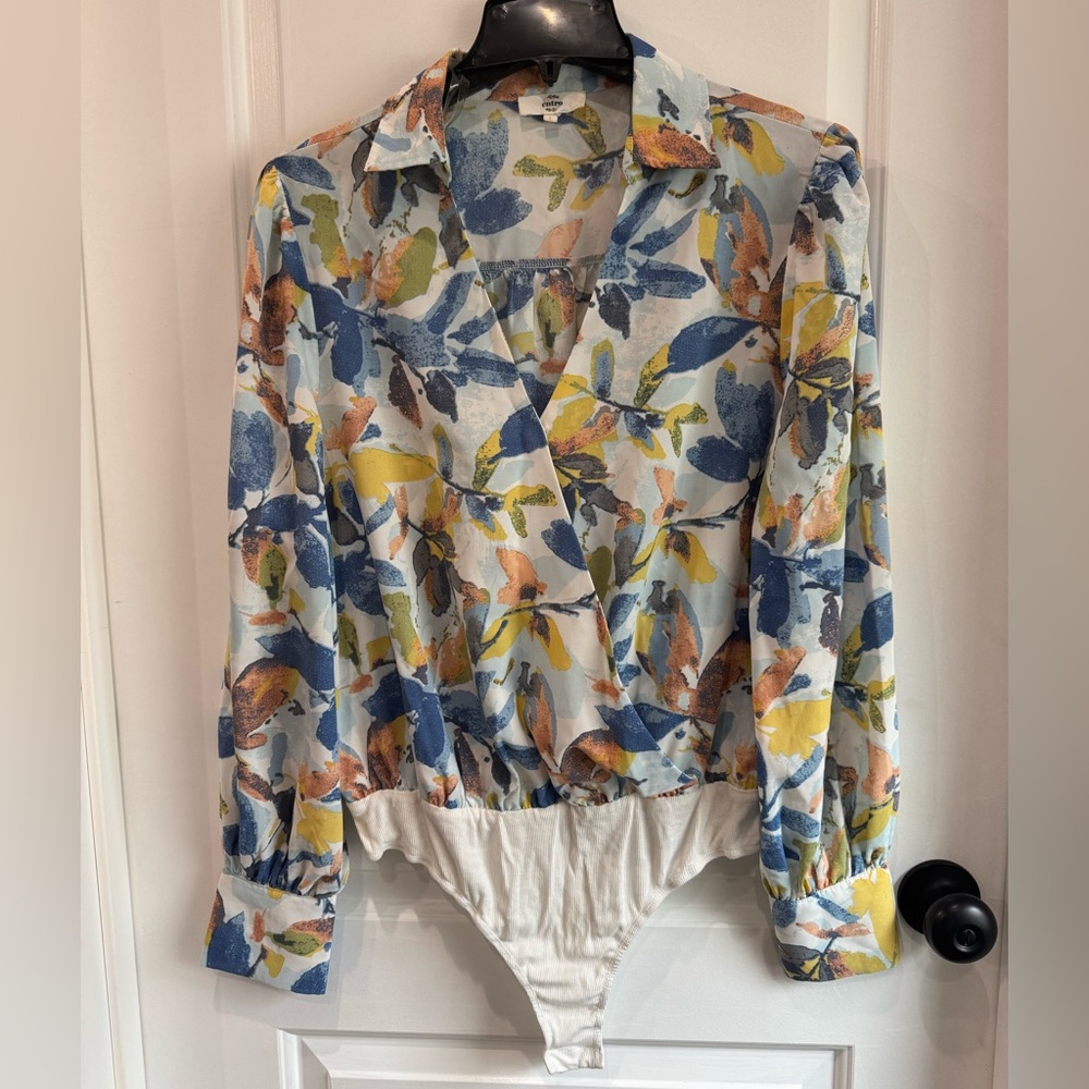 Entro Blue and Yellow Blouse